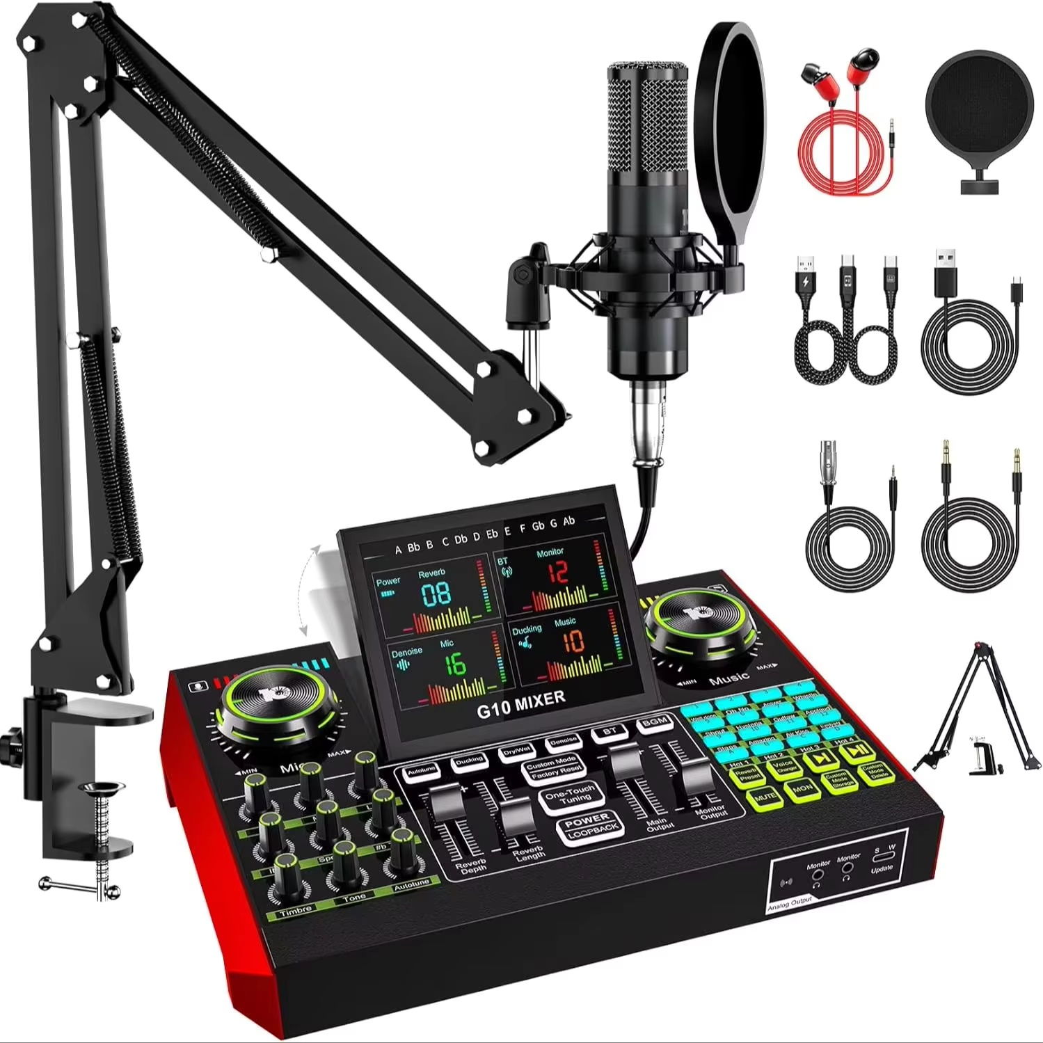 Gaming Pc Equipment - Tenlamp G10 Live Streaming Audio Interface