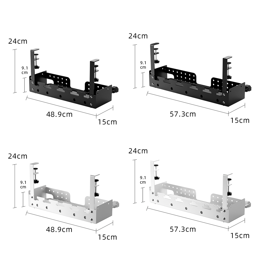 Desk Cable Organizer - No Drill Under Desk Cable Management
