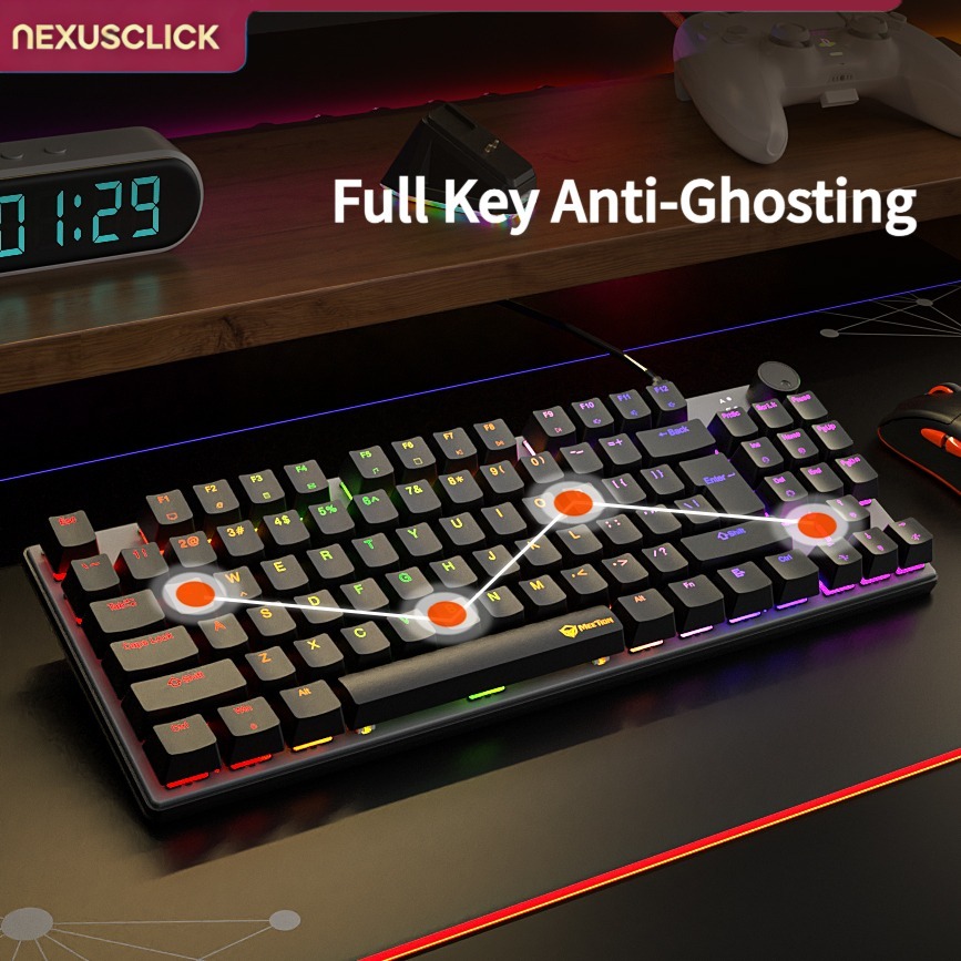NexusClick 88 Key Hot Swappabl - Anti-Ghosting Keyboard review and price