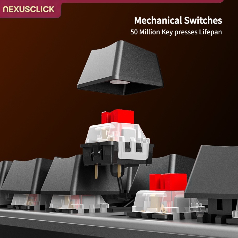 NexusClick 88 Key Hot Swappabl - Anti-Ghosting Keyboard review and price