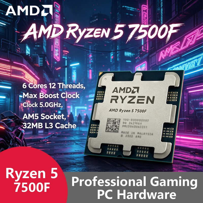 AMD Ryzen 5 7500F AM5 5nm Gami - Pc Gaming Custom review and price