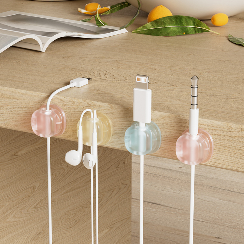 3 Transparent Color Magnetic C - Desk Cable Organizer review and price