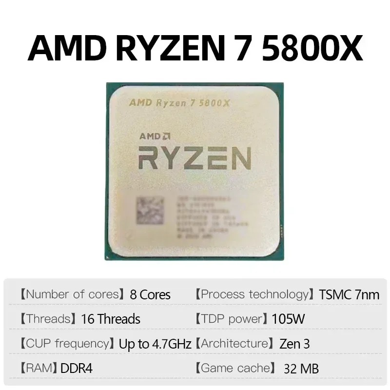 AMD Ryzen 7 5800X 7nm Gaming E - Amd Cpu Ryzen 7 review and price