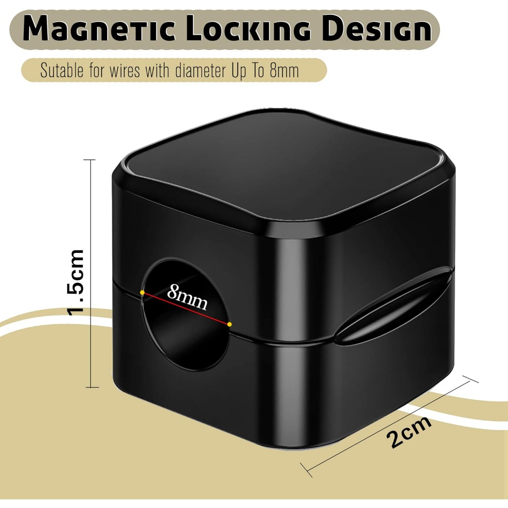 Magnetic Cable Clips for Cord  - Desk Cable Organizer review and price