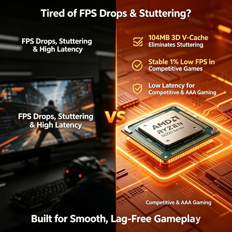AMD Ryzen 7 9800X3D 8C 16T OC  - Amd Cpu Ryzen 7 review and price
