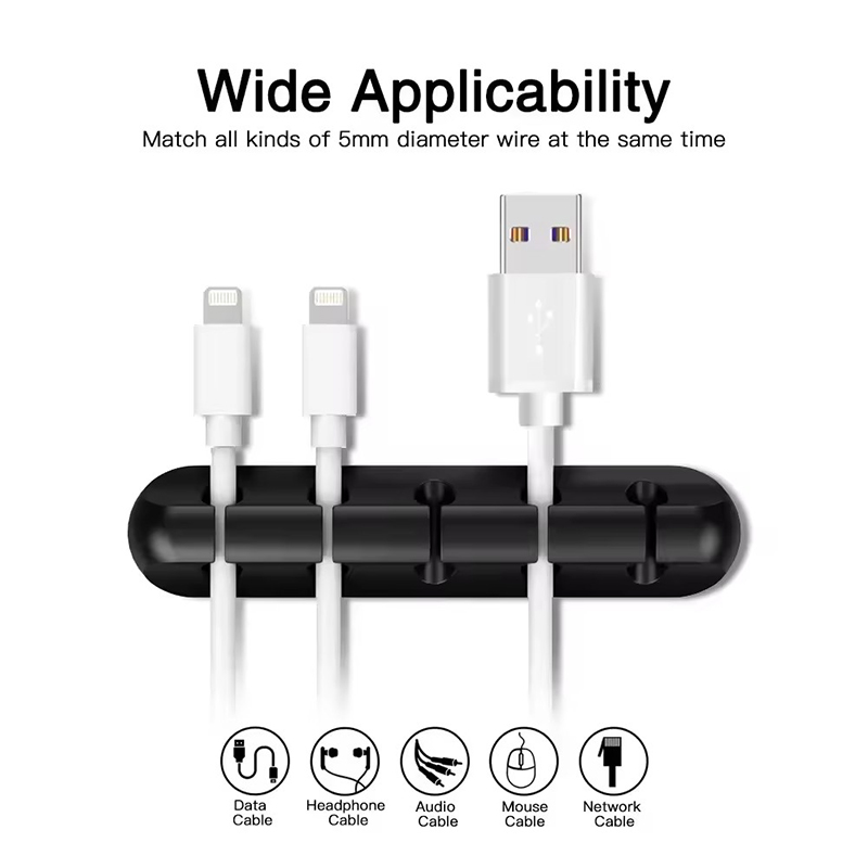 Silicone USB Cable Clip Winder - Desk Cable Organizer review and price
