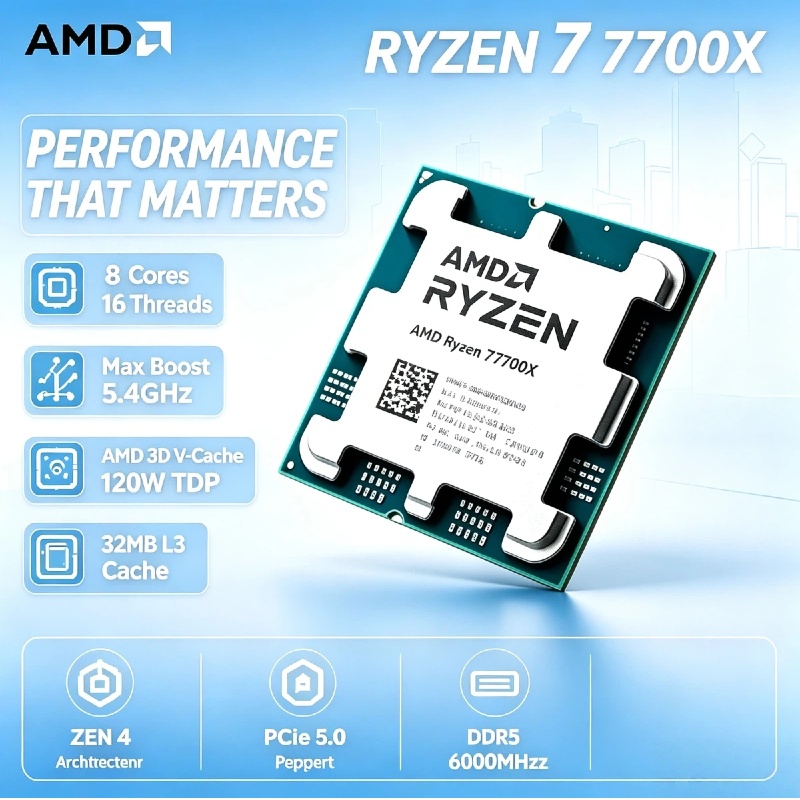 AMD Ryzen 7 7700X 5NM High Per - Amd Cpu Ryzen 7 review and price