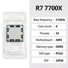AMD Ryzen 7 7700X R7 7700X 8 C - Amd Cpu Ryzen 7 review and price