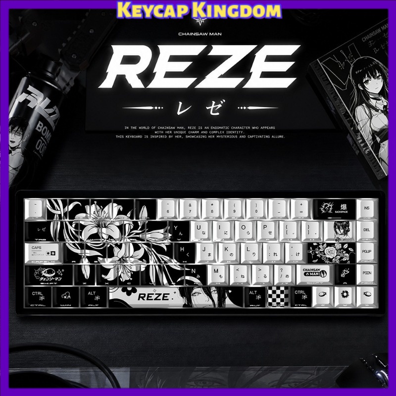 NEW Reze 5.0 Anime Keycaps Cha - Gaming Pc Equipment review and price