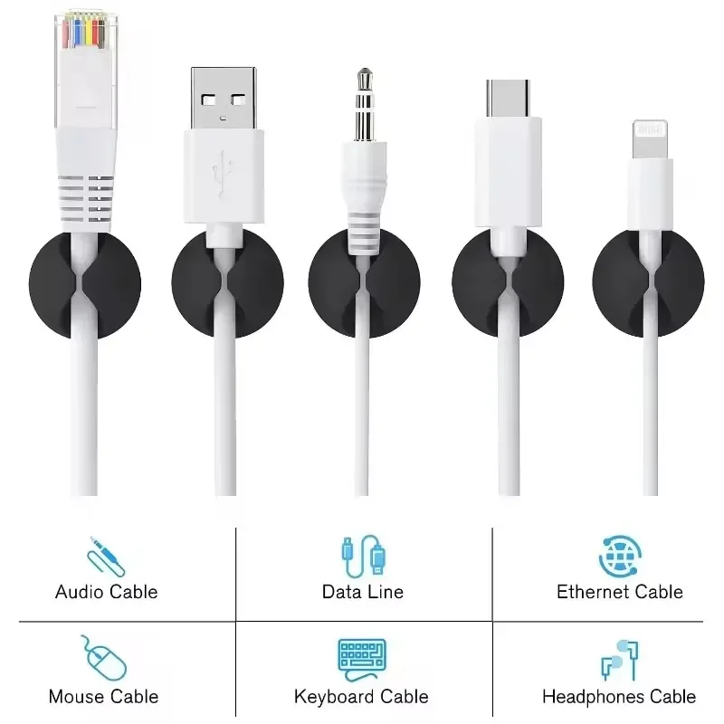 5/50Pcs Desktop Wall Cable Cli - Desk Cable Organizer review and price